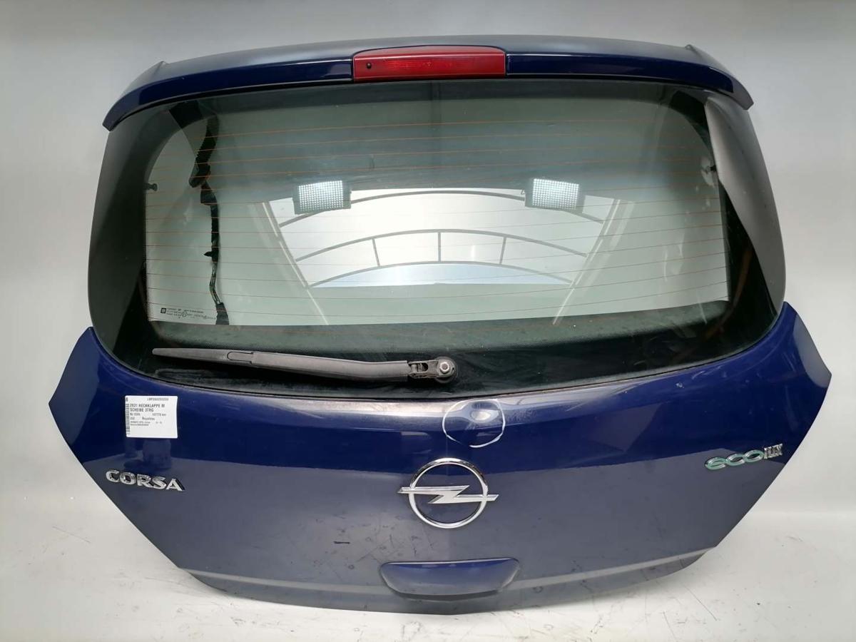 Opel Corsa D original Heckklappe mit Heckscheibe 20Z Royalblau 3-Türer Bj.2009